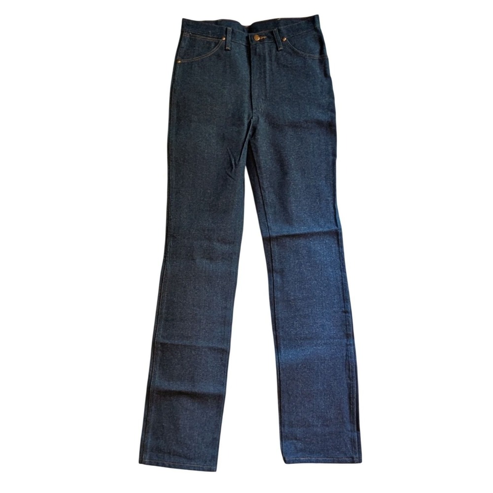 Wrangler 936DEN Cowboy Cut Slim Fit Jeans Mens 32x38 indigo Denim High Rise